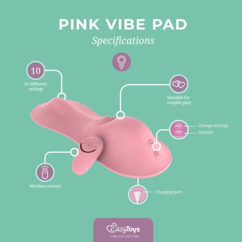 Satisfyer Vibe Pad Pink - System wibracji i dotykowego masażu, 10 trybow Easytoys