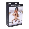 Sportsheets Under The Bed Set Czerwono-Czarny Regulowane Mankiety Sportsheets