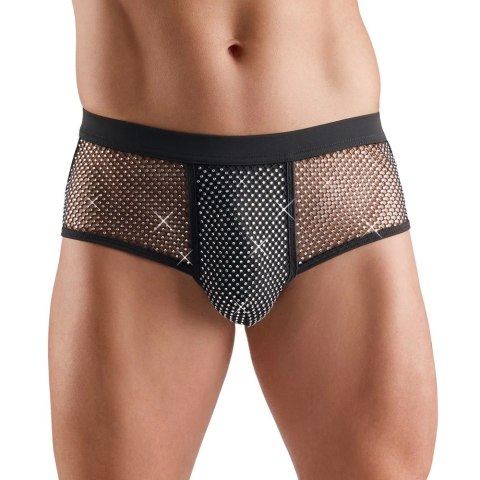 Svenjoyment Pants Męskie S Czarny Brokatowy Przod Elastyczne Svenjoyment