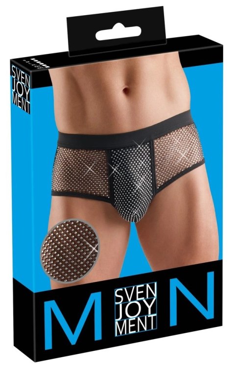 Svenjoyment męskie bokserki 3XL z połyskującymi wstawkami czarne Svenjoyment