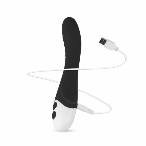 EasyToys Lunar Vibe model z żebrowaną powierzchnią, czarny