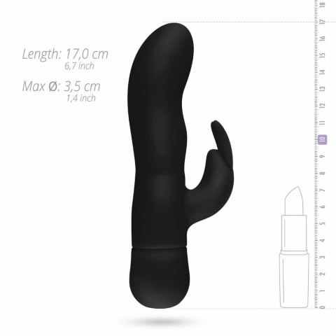 EasyToys Mad Rabbit model wibracyjny silikonowy czarny 20 trybow