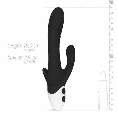 EasyToys Stellar Vibe model Rabbit czarny - 10 trybow, silikon