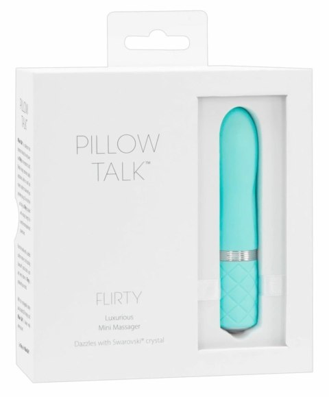 Pillow Talk Flirty Mini - Kompaktowy model z miękkim silikonem, niebieski