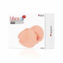 Pretty Love Juliana - anatomiczna maszyna intymna z podwojną strukturą, beżowa