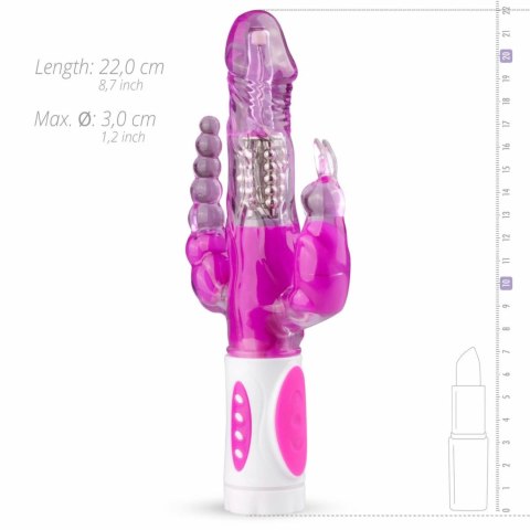 Raving Rabbit wielofunkcyjny stymulator intymny 12 trybow fioletowy