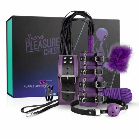 Secret Pleasure Chest Purple Apprentice - Zestaw Bondage dla Początkujących