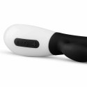 Teazers Rabbit Vibrator Black - silikonowy model dwufunkcyjny USB 30 trybow
