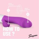 Teazers Rabbit Vibrator Fioletowy 10 Trybow Silikonowy Model Anatomiczny