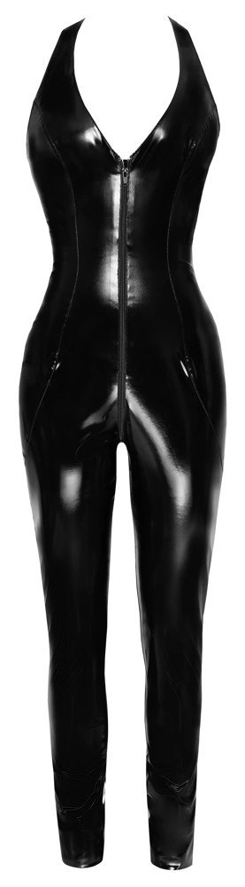 Black Level Kombinezon Vinylowy Czarny Długi Zamek M Black Level