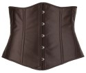 Cottelli Curves Gorset bez biustu na haftki czarny XL Cottelli
