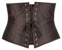 Cottelli Curves Gorset bez biustu na haftki czarny XL Cottelli