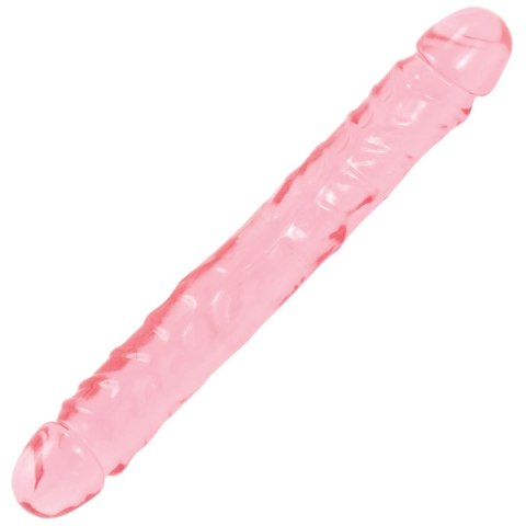 Doc Johnson Crystal Jellies JR Double Dong 30 cm, transparentny Doc Johnson