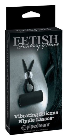 Fetish Fantasy Zaciski na sutki z wibracją i silikonową powierzchnią czarne Fetish Fantasy
