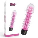 Glossy Axel Pink - wibrator anatomiczny z TPE, 14 cm, wodoodporny GLOSSY