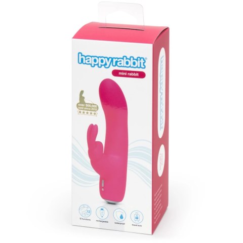 Happy Rabbit Mini Pink - kompaktowy model z 12 trybami pracy USB Happy Rabbit