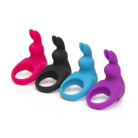 Happy Rabbit Pierścień Wibrujący Purple 12 Trybow Silikonowy USB Happy Rabbit