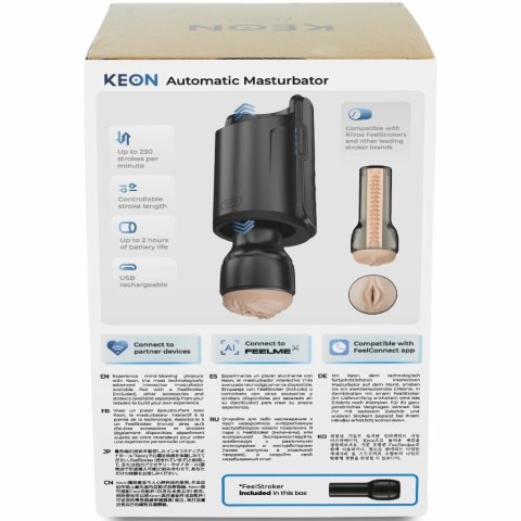 Kiiroo KEON WiFi Combo - Zestaw Interaktywny Sterowany Aplikacją z Feel Stroker, jasny KIIROO