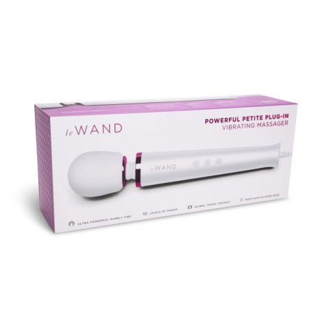 Le Wand Powerful Petite Plug-In Biały - Masażer z 10 trybami pracy Le Wand