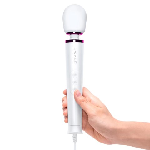 Le Wand Powerful Petite Plug-In Biały - Masażer z 10 trybami pracy Le Wand