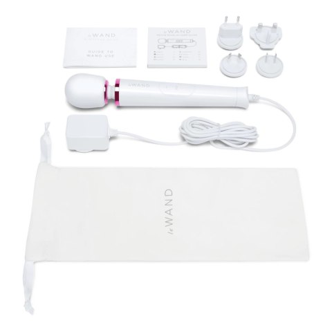 Le Wand Powerful Petite Plug-In Biały - Masażer z 10 trybami pracy Le Wand