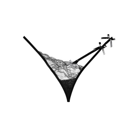 Leg Avenue Pixie Allure stringi koronkowe czarne S/M Allure