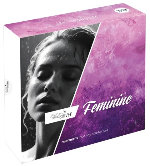 Magic Shiver Zestaw Intymny Feminine 4w1 - silikon, fioletowy Magic Shiver