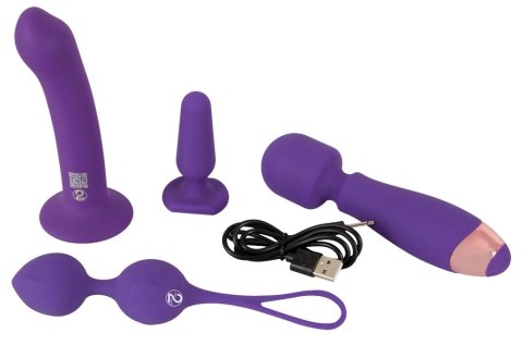 Magic Shiver Zestaw Intymny Feminine 4w1 - silikon, fioletowy Magic Shiver