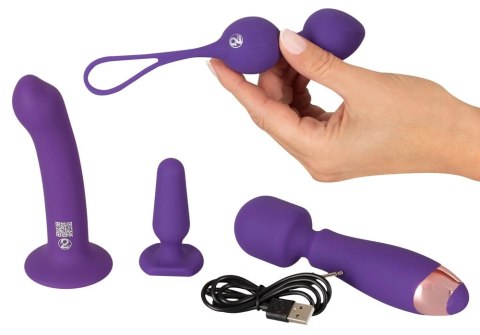 Magic Shiver Zestaw Intymny Feminine 4w1 - silikon, fioletowy Magic Shiver