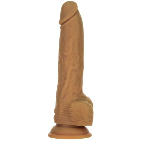 Naked Addiction Thrusting Dong 23 cm Caramel z pilotem, silikon premium Naked Addiction