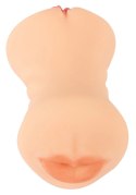 Nature Skin model 3w1 - anatomiczny symulator ust, wejścia i pośladkow, 19,5 cm Nature Skin