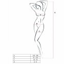 Passion BS055 Bodystocking czarny - elastyczna kabaretka, uniwersalny rozmiar Passion