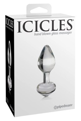 Pipedream Icicles Szklany Korek Model 603912337280 Hipoalergiczny 8 cm Icicles