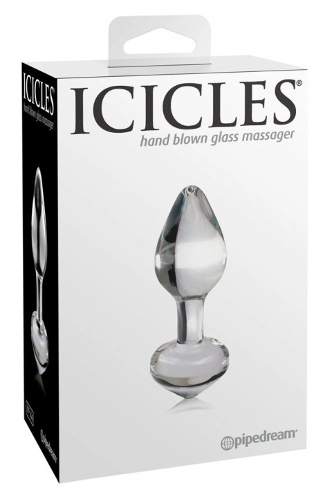 Pipedream Icicles Szklany Korek Model 603912337280 Hipoalergiczny 8 cm Icicles