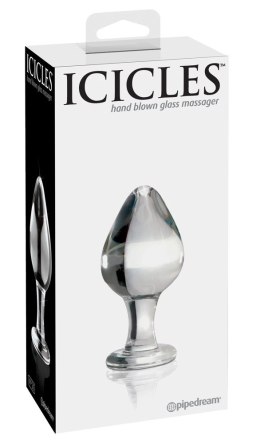 Pipedream Icicles Szklany korek do masażu hipoalergiczny 9 cm Icicles