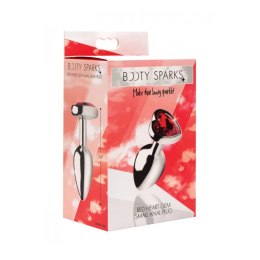 XR Brands Booty Sparks korek dekoracyjny serce czerwony mały aluminium XR Brands