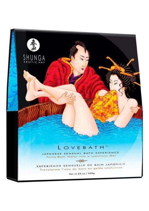 Shunga Lovebath Ocean Temptations żelowa kąpiel 650g zestaw relaksacyjny Shunga