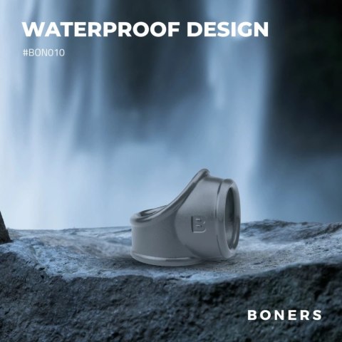 Boners Grey Anatomiczny Pierścień Podwojny Silikonowy