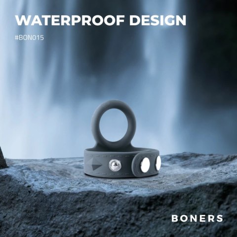 Boners Opaska Intymna L z Regulacją, Silikon, Elastyczna, Czarna