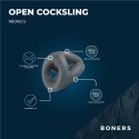 Boners Open Cocksling Triple - silikonowy system pierścieni z otwartą konstrukcją