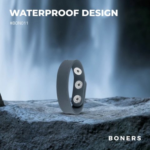 Boners Pasek Regulowany S/M - Silikonowy Pierścień z Zatrzaskami