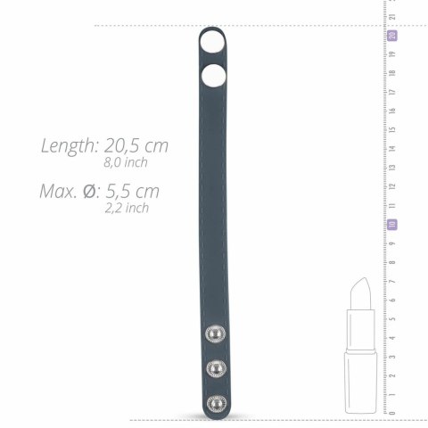 Boners Pasek Regulowany S/M - Silikonowy Pierścień z Zatrzaskami