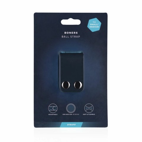 Boners Pasek Regulowany S/M z Silikonu - szeroki, miękki, czarny