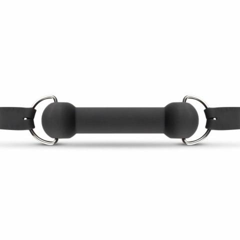 EasyToys Bit Gag silikonowy z regulowanym paskiem - czarny