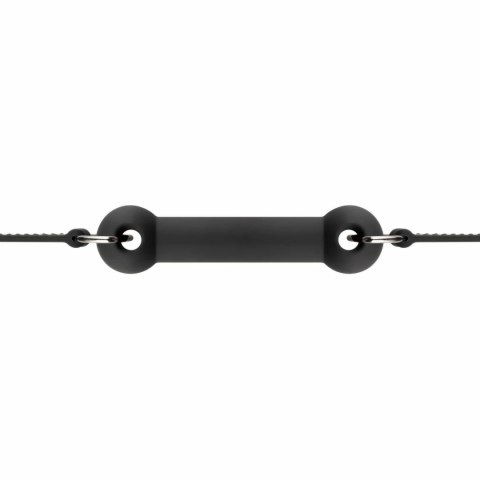 EasyToys Bit Gag silikonowy z regulowanym paskiem - czarny