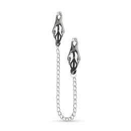 EasyToys Metalowe Klamry Clover z Łańcuszkiem - Regulowane, Stalowe