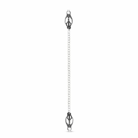 EasyToys Metalowe Klamry Clover z Łańcuszkiem - Regulowane, Stalowe