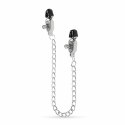 EasyToys Metalowe Zaciski z Łańcuszkiem - Regulowane, Szerokie Końcowki