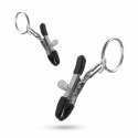 EasyToys Metalowe Zaciski z Pierścieniem - Regulowane, Srebrne