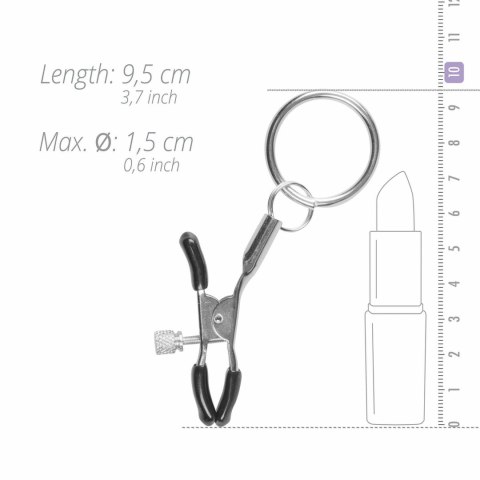 EasyToys Metalowe Zaciski z Pierścieniem - Regulowane, Srebrne